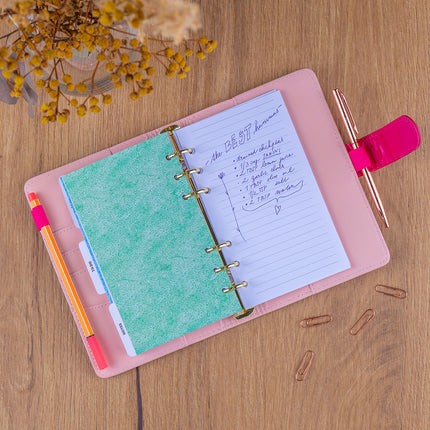 Presco Refill – Week Ringband Planner 2027, Fuchsia