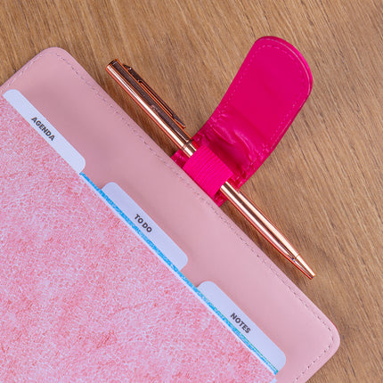 Presco Refill – Week Ringband Planner 2027, Fuchsia