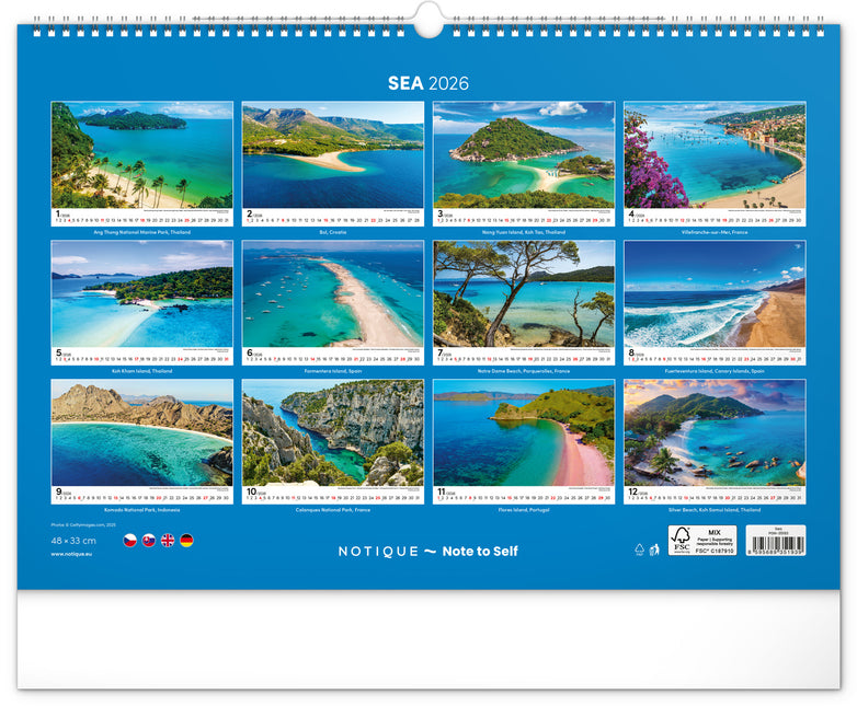 Presco Sea Kalender Groot 2026