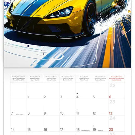 Presco Snelle Auto's Kalender 2027