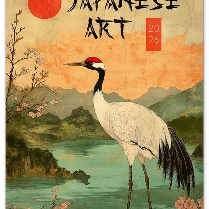 Presco Vintage Posters -Japanse Kunst Kalender 2026 Groot