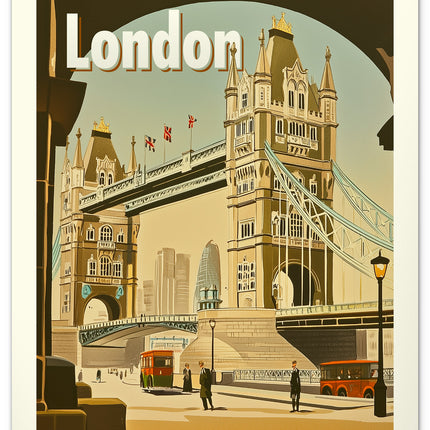 Presco Vintage Posters -Steden Kalender 2026 Groot