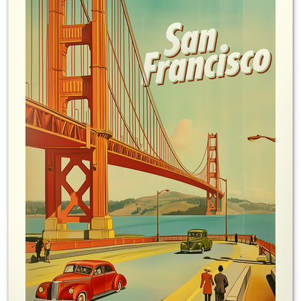 Presco Vintage Posters -Steden Kalender 2026 Groot