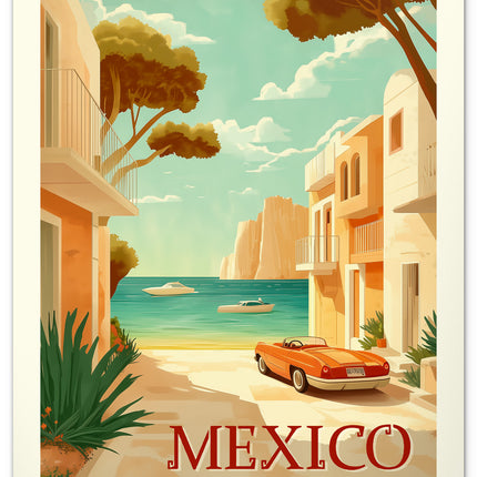 Presco Vintage Posters - Tropisch Paradijs Kalender 2026 Groot