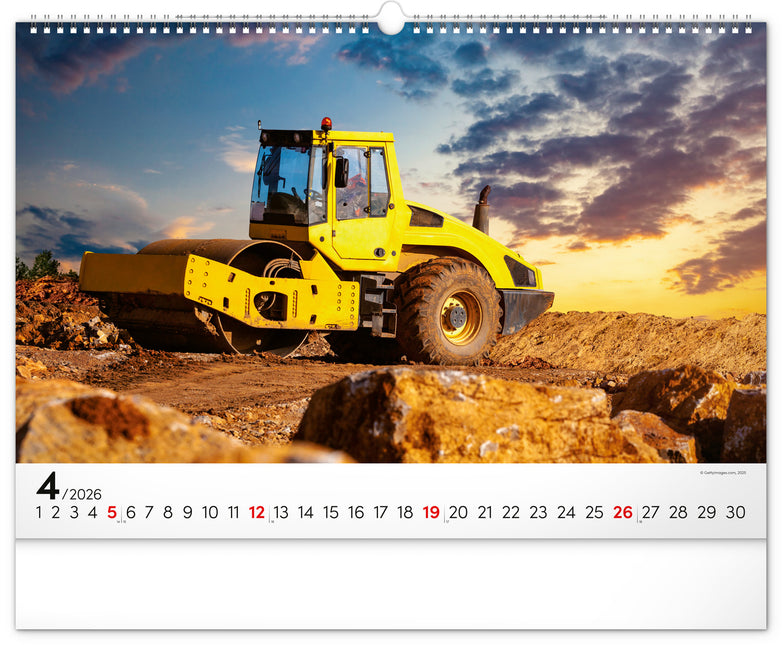 Presco Zware Machines Kalender 2026