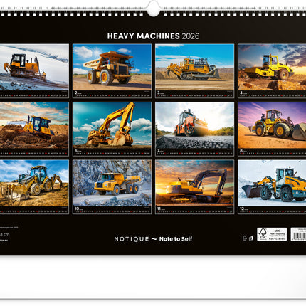 Presco Zware Machines Kalender 2026