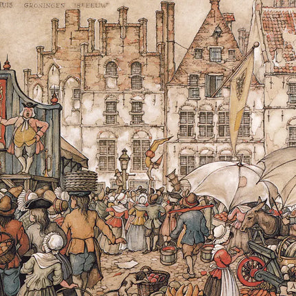 Puzzelman Anton Pieck Raad en Wijnhuis Puzzel 1000 Stukjes