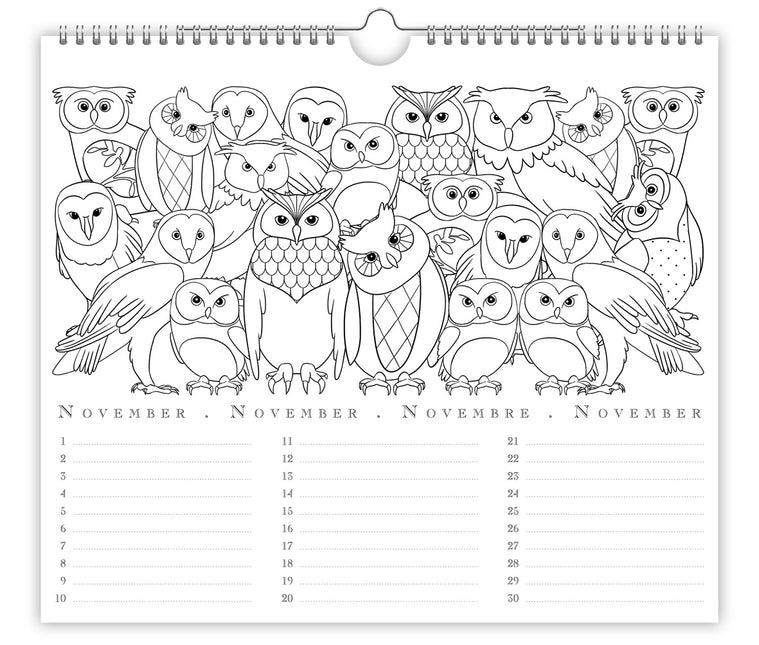 Quire Verjaardagskalender Zwart Wit