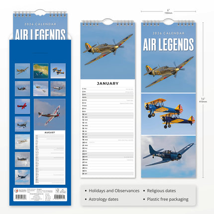 Red Robin Air Legends Slimline Kalender 2026