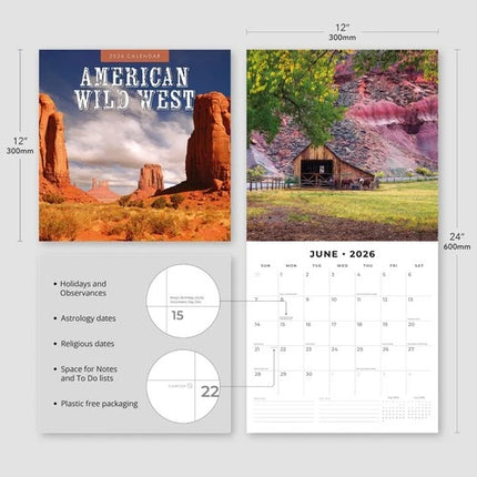 Red Robin American Wildwest Kalender 2026