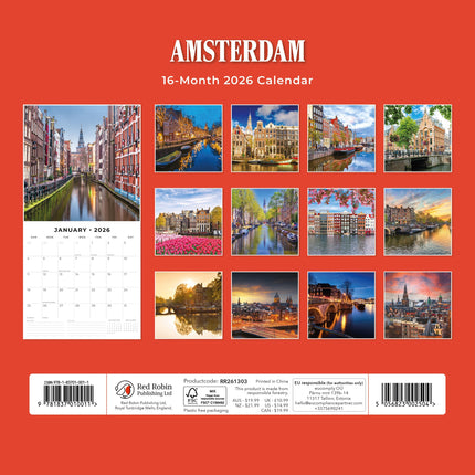 Red Robin Amsterdam Kalender 2026
