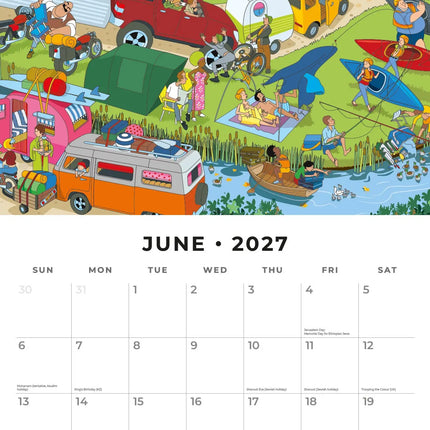 Red Robin Andy Tudor Puzzle Artwork Kalender 2027