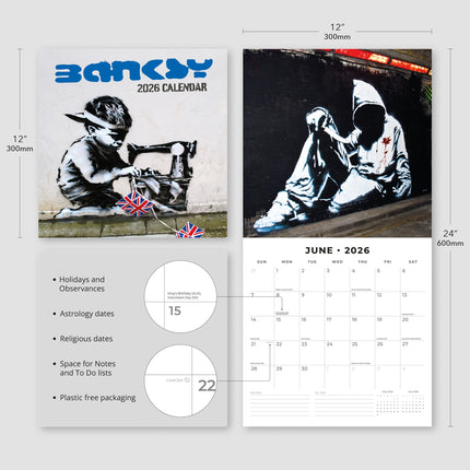 Red Robin Banksy Kalender 2026