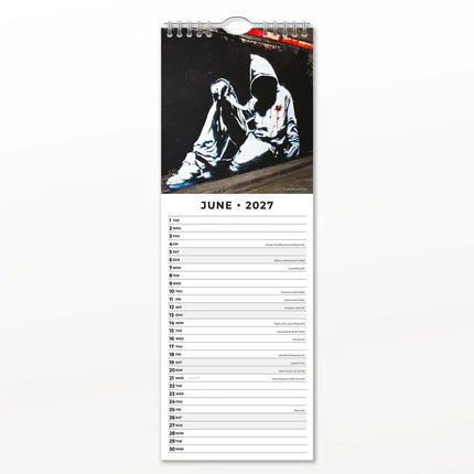 Red Robin Banksy Slimline Kalender 2027