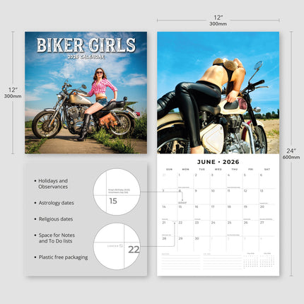 Red Robin Biker Girls Kalender 2027