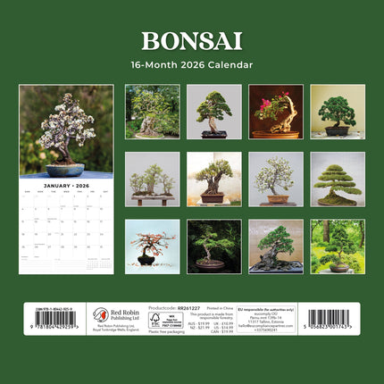 Red Robin Bonsai Kalender 2026