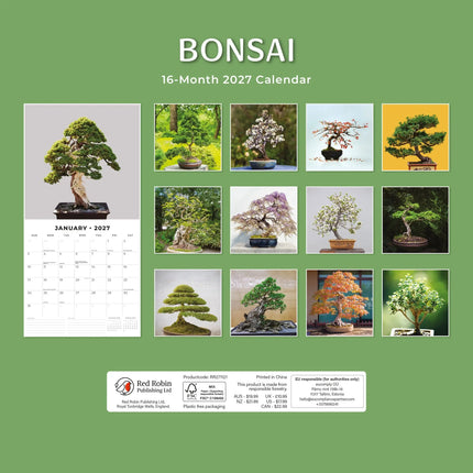 Red Robin Bonsai Kalender 2027
