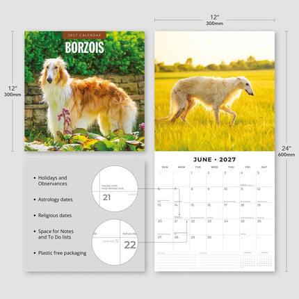 Red Robin Borzois Kalender 2027