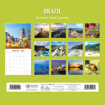 Red Robin Brazilië Kalender 2026