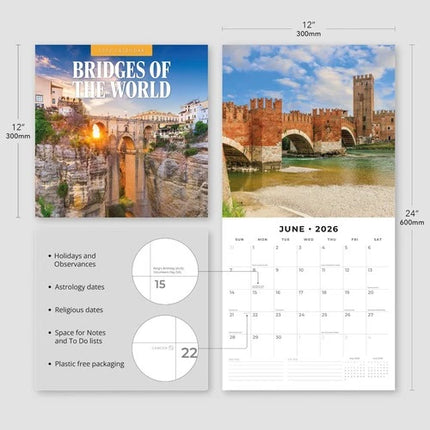 Red Robin Bridges of the World Kalender 2026