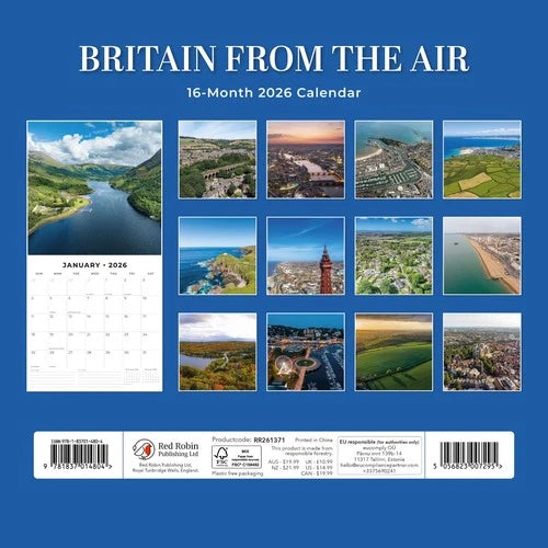 Red Robin Britain from the Air Kalender 2026