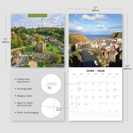 Red Robin Britain's Most Beautiful Villages Kalender 2026