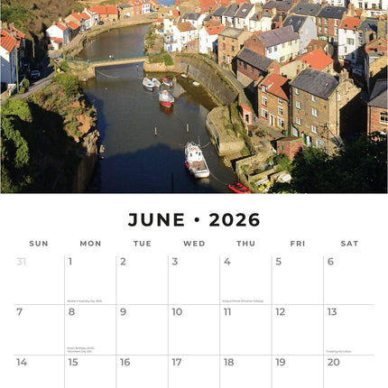 Red Robin Britain's Most Beautiful Villages Kalender 2026