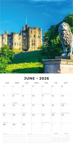 Red Robin British Castles Kalender 2026