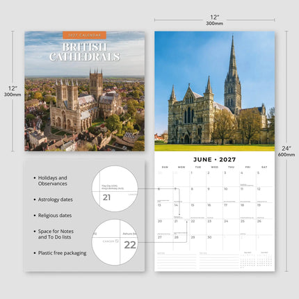Red Robin British Cathedrals Kalender 2027