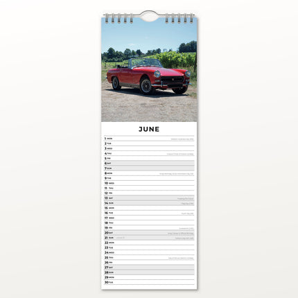 Red Robin British Classics Slimline Kalender 2026