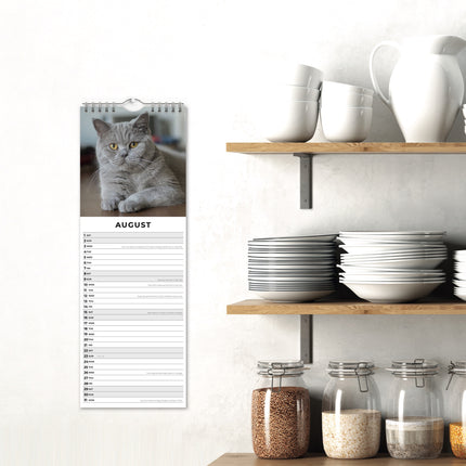 Red Robin Britse Korthaar Slimline Kalender 2026