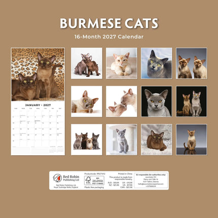 Red Robin Burmees Kalender 2027