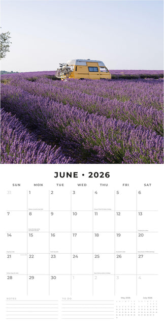 Red Robin Camper Vans Kalender 2026