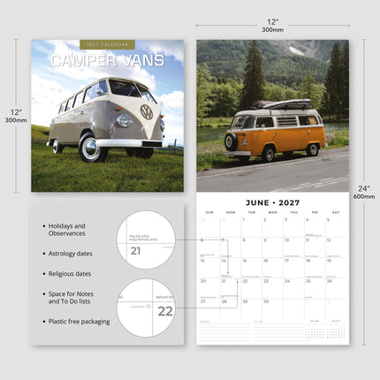 Red Robin Camper Vans Kalender 2027