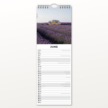 Red Robin Camper Vans Slimline Kalender 2026