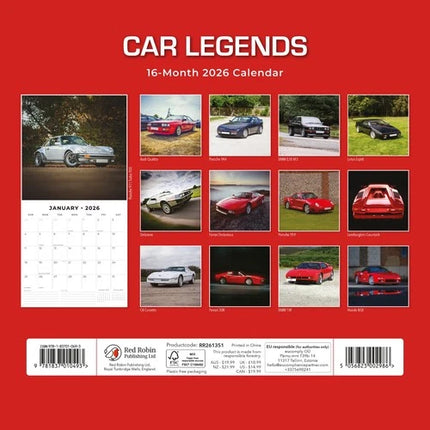 Red Robin Car Legends Kalender 2026