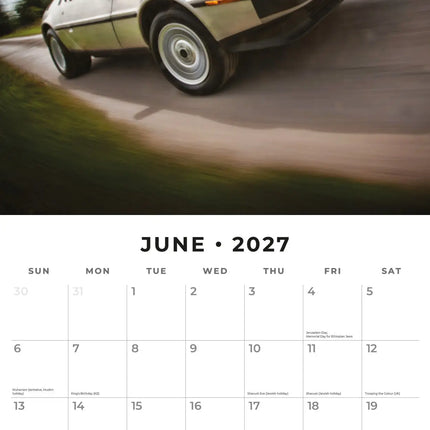 Red Robin Car Legends Kalender 2027
