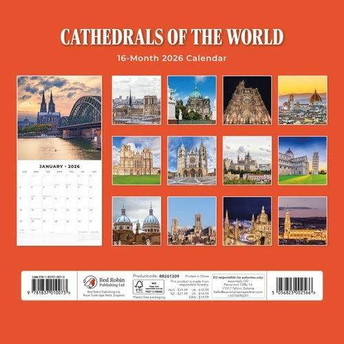 Red Robin Cathedrals of the World Kalender 2026