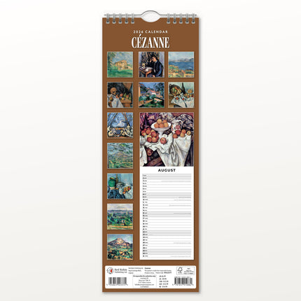 Red Robin Cezanne Slimline Kalender 2026