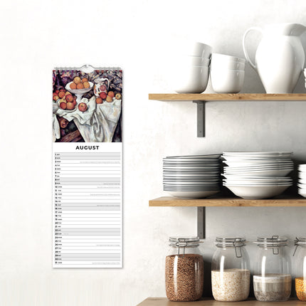 Red Robin Cezanne Slimline Kalender 2026