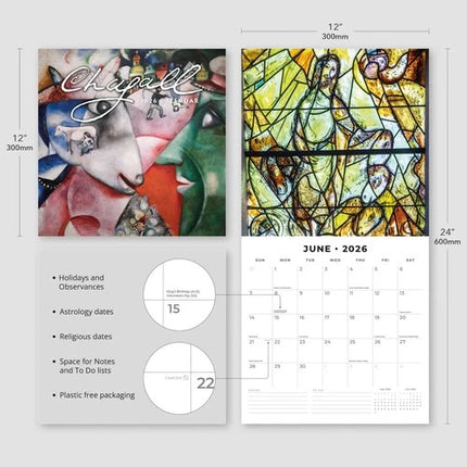 Red Robin Chagall Kalender 2026