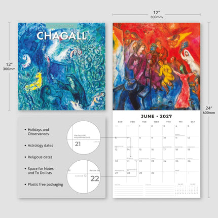 Red Robin Chagall Kalender 2027