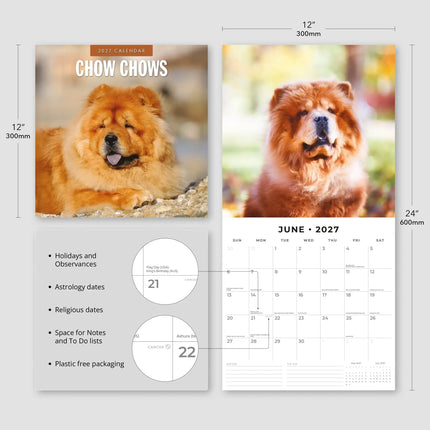 Red Robin Chow Chow Kalender 2027