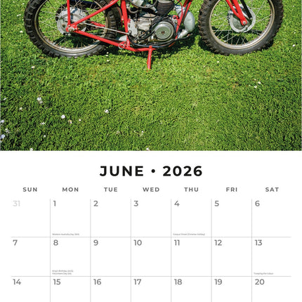 Red Robin Classic Bikes Kalender 2026