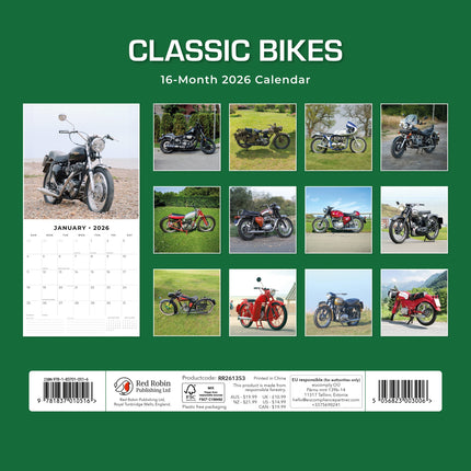 Red Robin Classic Bikes Kalender 2026