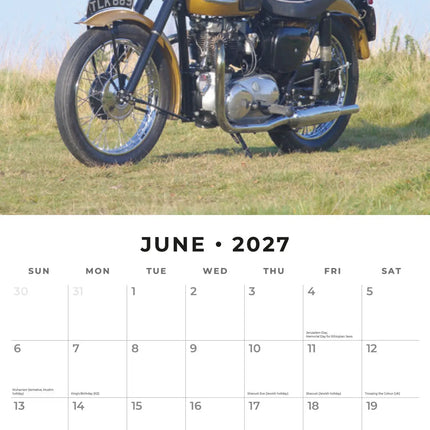 Red Robin Classic Bikes Kalender 2027