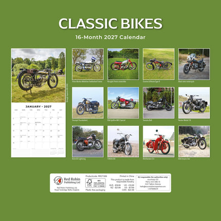 Red Robin Classic Bikes Kalender 2027