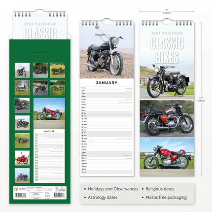 Red Robin Classic Bikes Slimline Kalender 2026