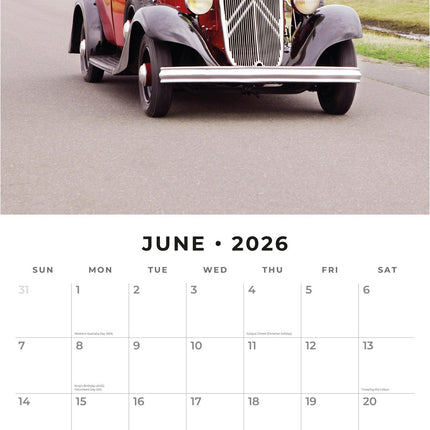 Red Robin Classic Cars Kalender 2026