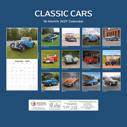 Red Robin Classic Cars Kalender 2027